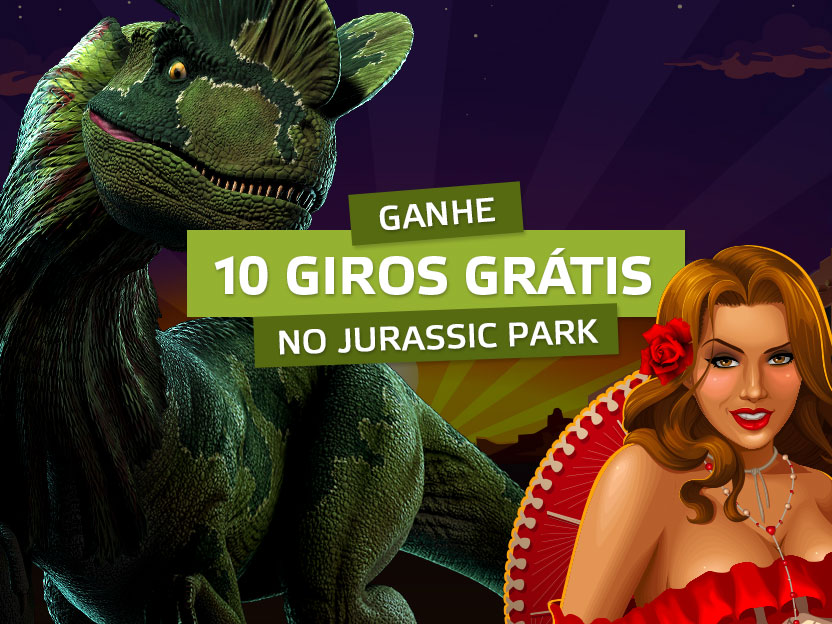 10 GIROS GRÁTIS NO JURASSIC PARK